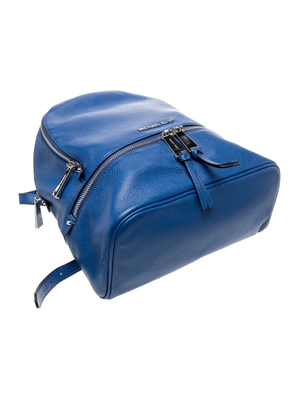 Michael Kors Royal Blue Like new Pebbled Leather Mini Backpack convertible